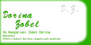 dorina zobel business card